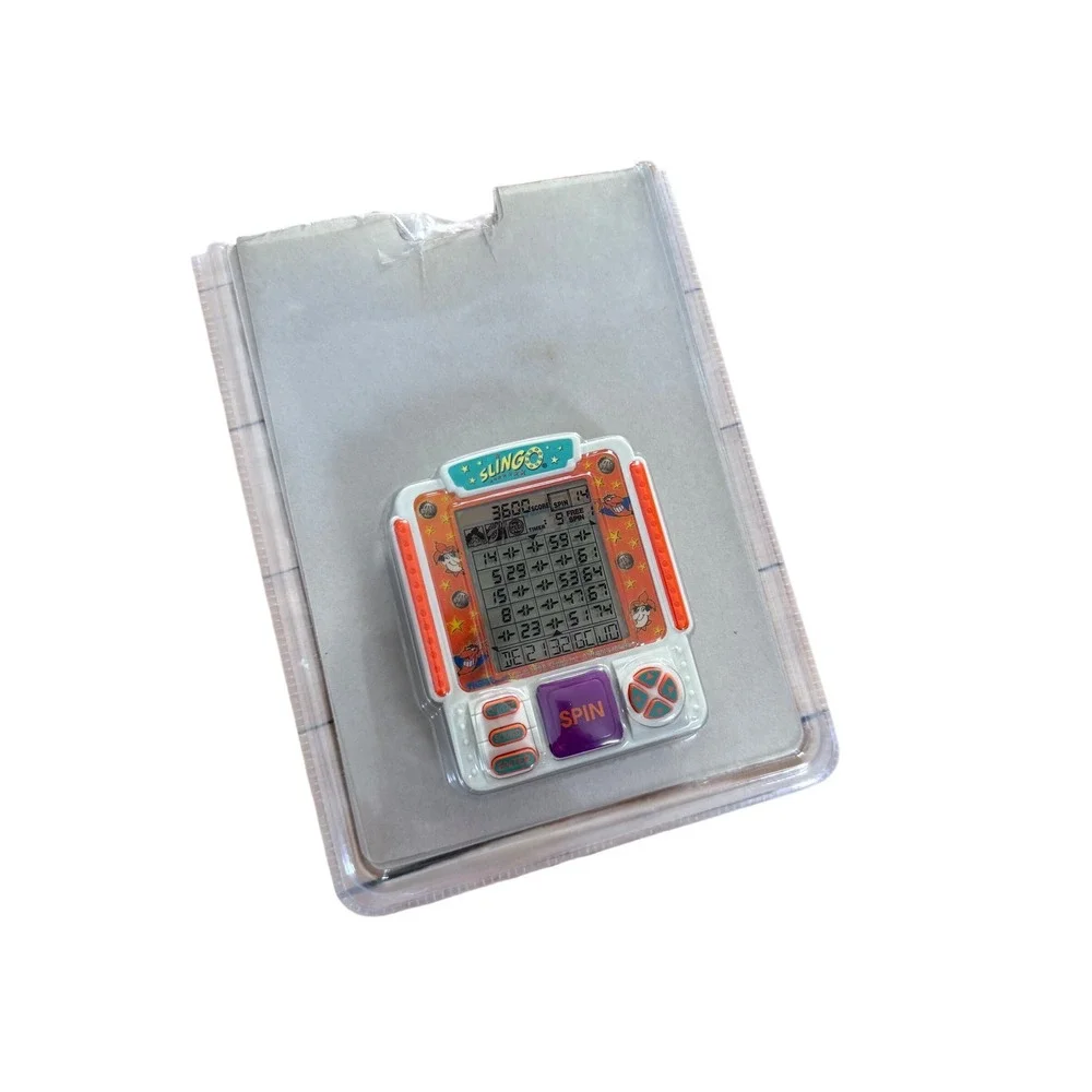 Vintage 1998 SLINGO Tiger Handheld Electronic LCD GAME  Slots Bingo Factory Seal
